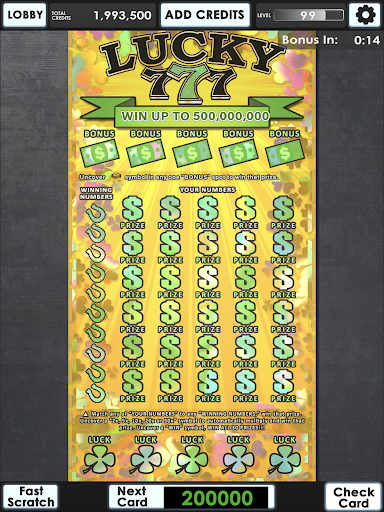 Lucky Lottery Scratchers 18