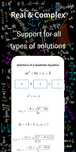 QuadraSolver: Equation Help Screen 3