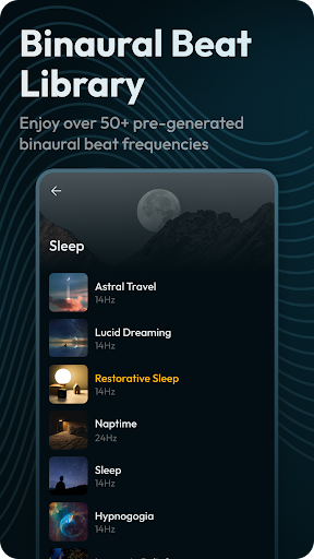 Screenshot of Binaural Beats Brainwaves