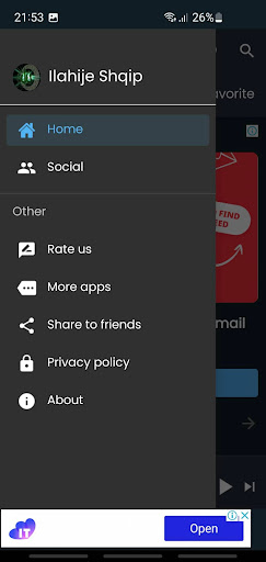 Android application ilahije Shqip screenshort