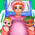 Pregnant Mom & Baby Twins Newborn Care Nursery 1.1