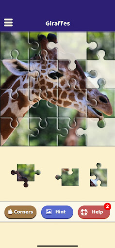 Giraffe Love Puzzle Screen 2