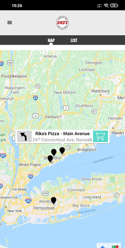 Rikos Pizza App Screen 3