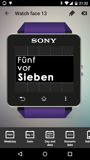Fuzzy Watchfaces SmartWatch 2 Screen 3