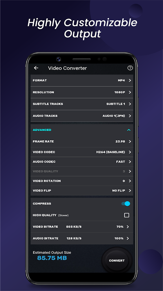 Video Converter, Compressor MP4, 3GP, MKV,MOV, AVI (Mod)
