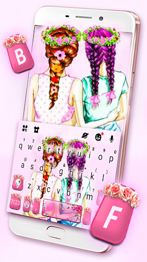 Floral Best Friends Keyboard T Screen 2
