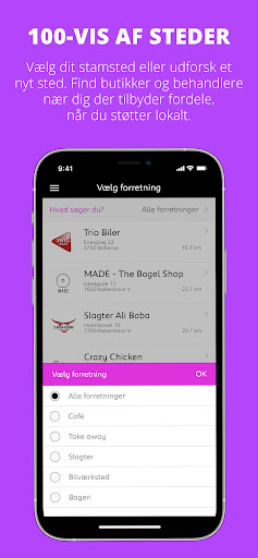 Android application nært screenshort