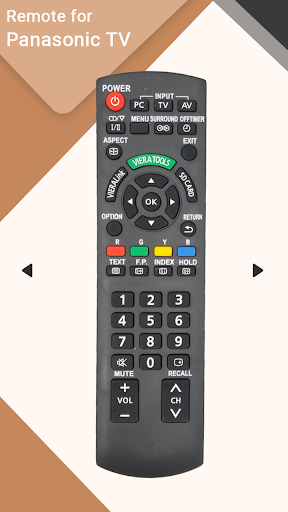 Remote for Panasonic TV Screen 2