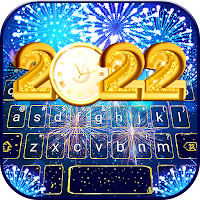 Фон клавиатуры New Year Firework