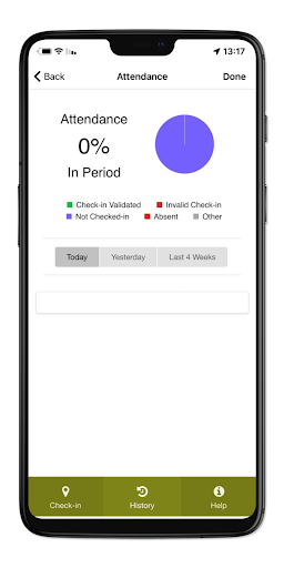 MySurrey Attendance Screen 3