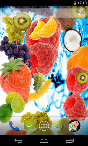 Android application Fruits Live Wallpaper screenshort