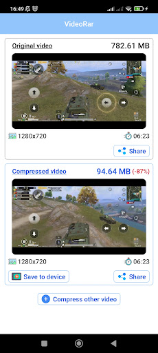 VideoRar - Video compress tool