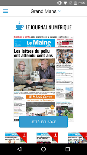 Android application Le Maine Libre - Le Journal screenshort