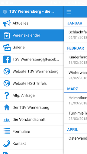 Android application TSV Wernersberg - die App screenshort