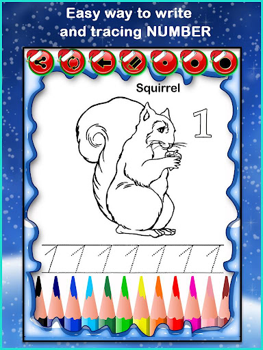 Christmas Number Tracing