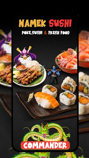 Android application NAMEK SUSHI screenshort