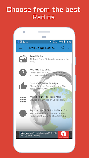 Android application Tamil Songs Radio Stations screenshort