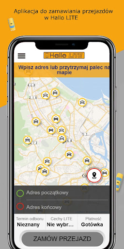 Android application Hallo Taxi Gdańsk LITE screenshort
