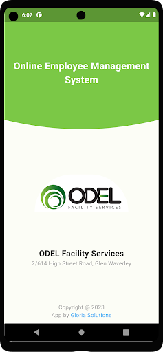 Android application Odel Facility Services screenshort