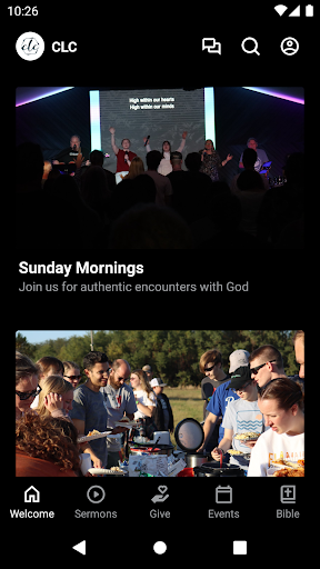 Android application Courageous Life Church screenshort