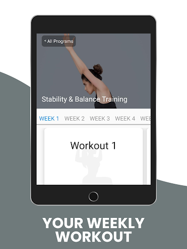 Screenshot of Stability and Balance Training