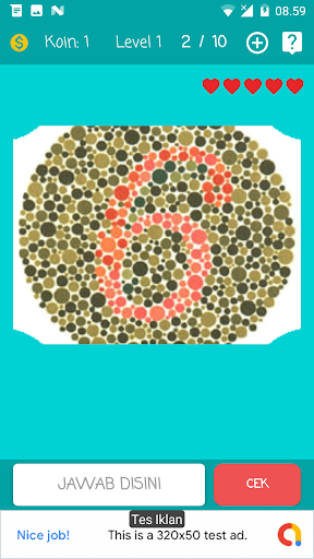 Tes Buta Warna Ishihara Screen 3