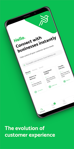 Android application Pigeon Customer: Connect with screenshort