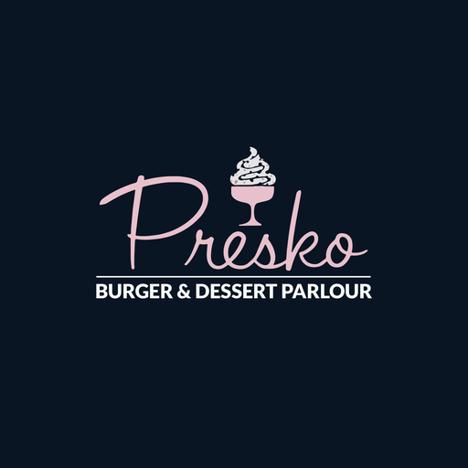 Presko Burger and Dessert logo