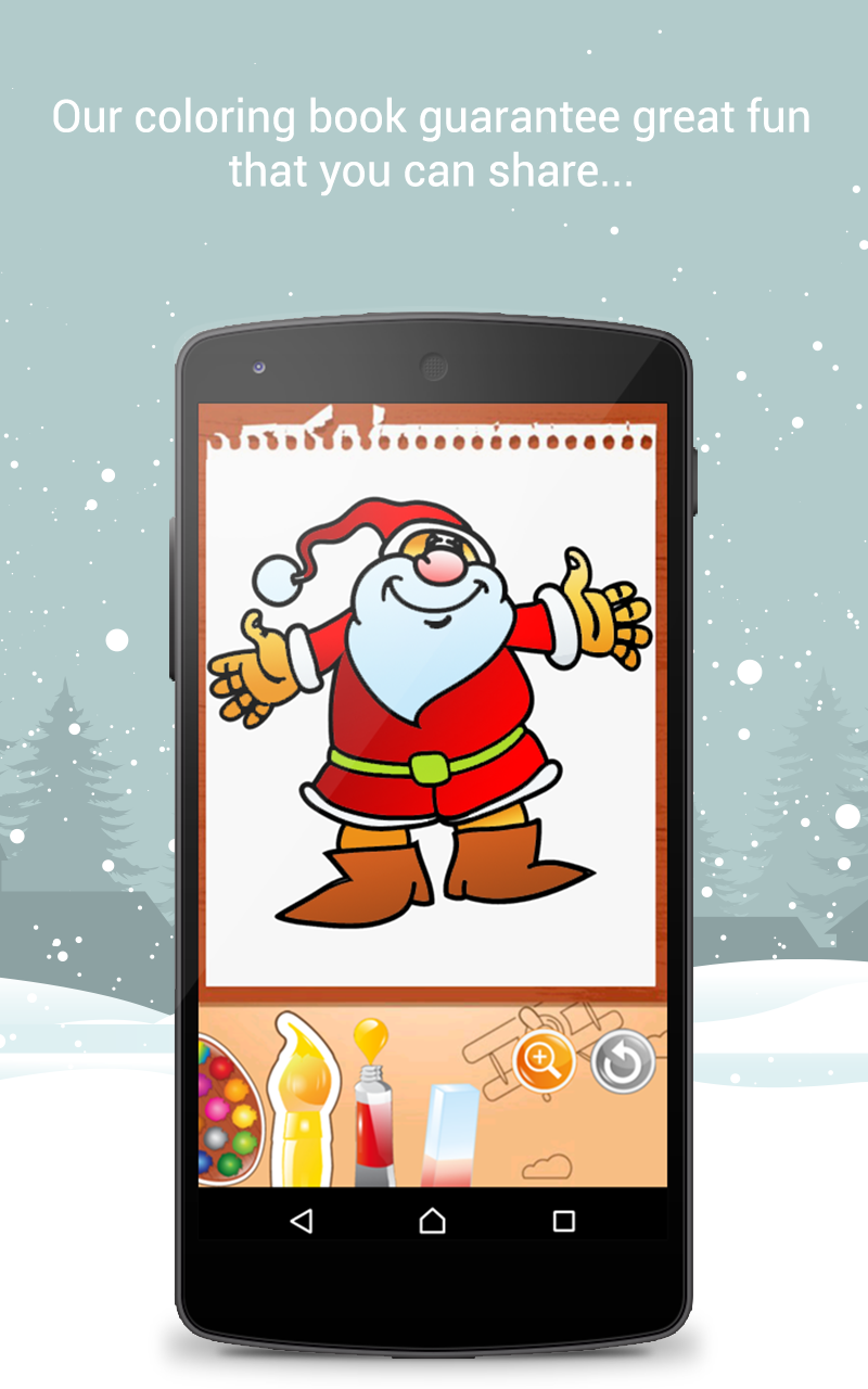 Android application Christmas Coloring Book screenshort