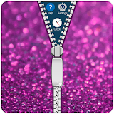 Glitter Zipper Mobile Lock icon