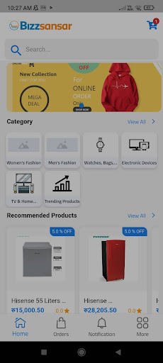 Android application Bizz Sansar screenshort