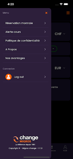 Screenshot of Change Migros