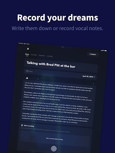 Screenshot of Oniri - Your Dream Journal