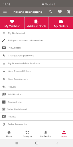 Pick and go shopping Screen 3