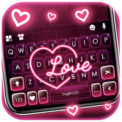 Neon Pink Love Theme logo