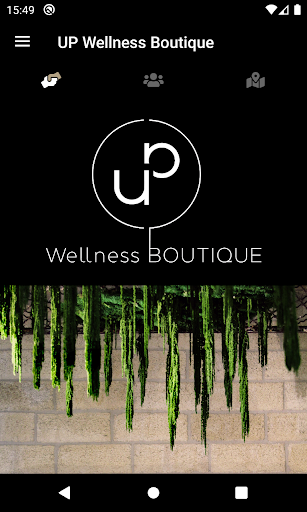 Android application UP Wellness Boutique screenshort