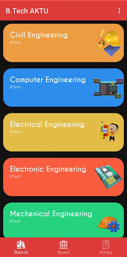 Android application B.Tech AKTU screenshort