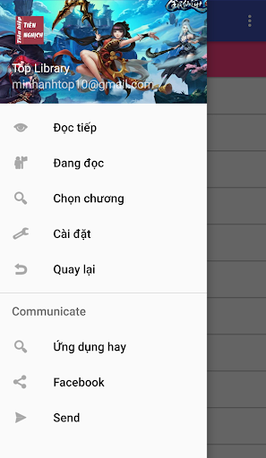 Android application Tien nghich - Truyen offline screenshort