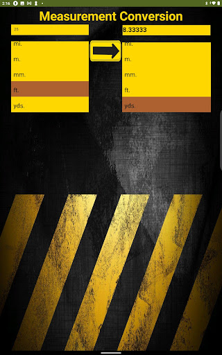 Distance Conversions Pro Screen 2