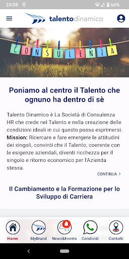 Android application Talento Dinamico screenshort