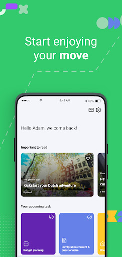 Android application Settly screenshort