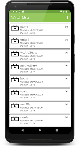 IPTV Daily Lists Screen 2