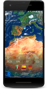 3D EARTH PRO - Screenshot der lokalen Wettervorhersage