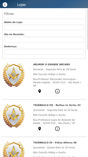 Android application GLMMB screenshort
