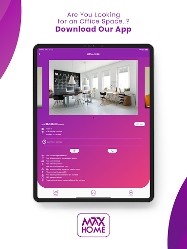 Screenshot of Max Home