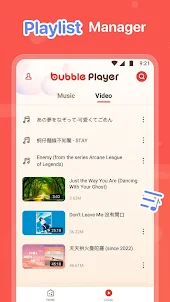 Bubble Player-Video Music Play