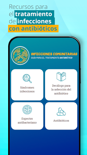 Android application Infecciones comunitarias screenshort