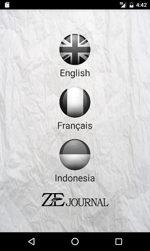Android application ZE Journal screenshort