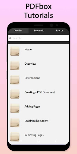Android application Easy PDFbox Tutorial screenshort