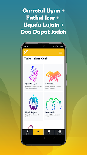 Android application Qurrotul Uyun, Fathul Izar screenshort